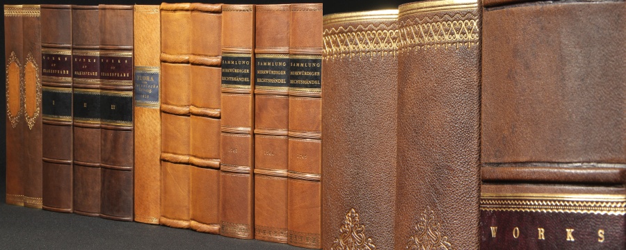 Buchrücken Leder Dekor-Paneele Buch Optik
