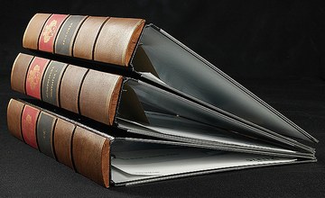Echtleder Buchrücken Ordner Din A4
