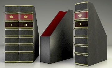 Echtleder Buchrücken Ordner Din A4