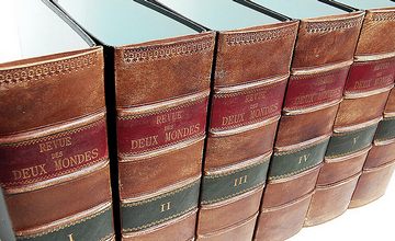 Echtleder Buchrücken Ordner Stehsammler