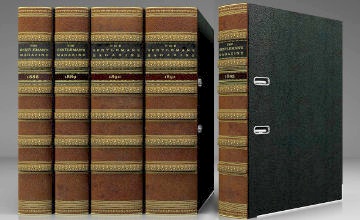 Echtleder Buchrücken Ordner Stehsammler