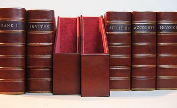 Echtleder Buchrücken Ordner Din A4